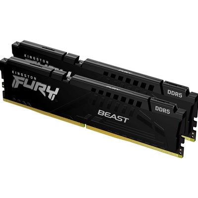 Kingston FURY Beast KF560C36BBE2K2-32 32GB (2x16GB) System Memory, 6000MT/s, DDR5, CL36, DIMM, Black, AMD EXPO Certified Kingston FURY Beast KF560C36BBE2K2-32 32GB (2x16GB) System Memory, 6000MT/s, DDR5, CL36, DIMM, Black, AMD EXPO Certified